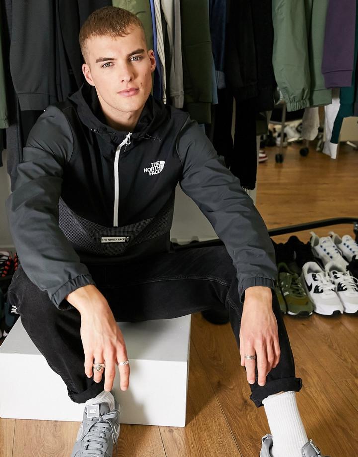 The North Face Mountain Athletic Wind Jacket In Gray-grey