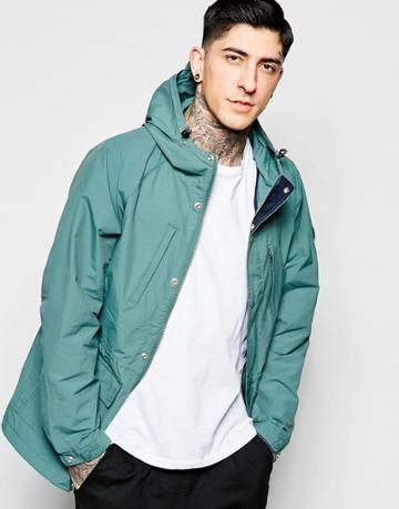 Fat Moose Innercity Jacket In Green - Green