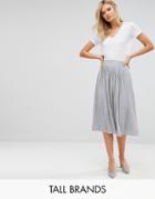 Vero Moda Tall Pleated Midi Skirt - Multi