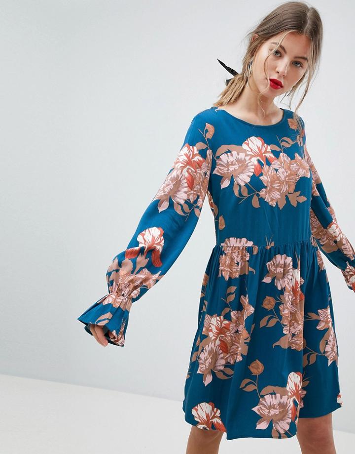 Vila Floral Smock Dress