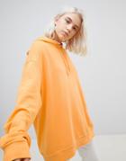 Weekday Shanti Oversized Hoodie With Back Logo - Orange