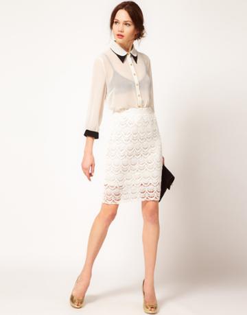 Vero Moda Lace Mini Skirt