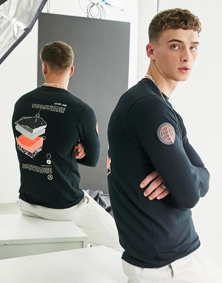Berghaus Three Peaks 1 Long Sleeve T-shirt In Black