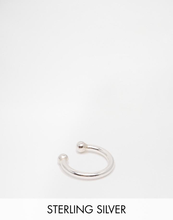 Fashionology Sterling Silver Nose Cuff - Sterling Silver