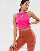 Nike Training Crop Tank In Pink And Rose Gold