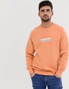 Nicce Sweatshirt With Ombre Logo In Orange - Orange
