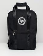 Hype Black Boxy Backpack - Black