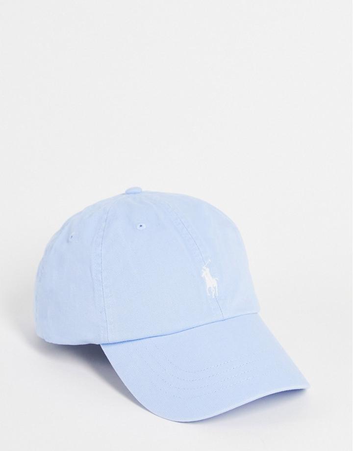 Polo Ralph Lauren Cap In Light Blue With Pony Logo