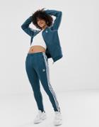 Adidas Originals 3 Stripes Tights - Blue