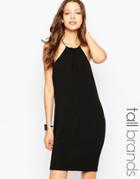 Vero Moda Tall Chain Halter Neck Mini Dress - Black