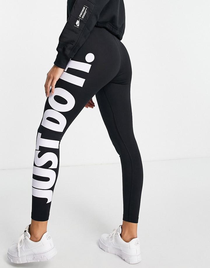 Nike Just Do It Leggings In Black