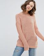 Mbym Ribbed Sweater - Pink