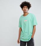 Puma Organic Cotton T-shirt With Box Logo In Green Exclusive To Asos - Green