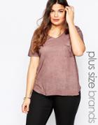 Junarose Plus Pitt T-shirt In Oil Dye - Fudge