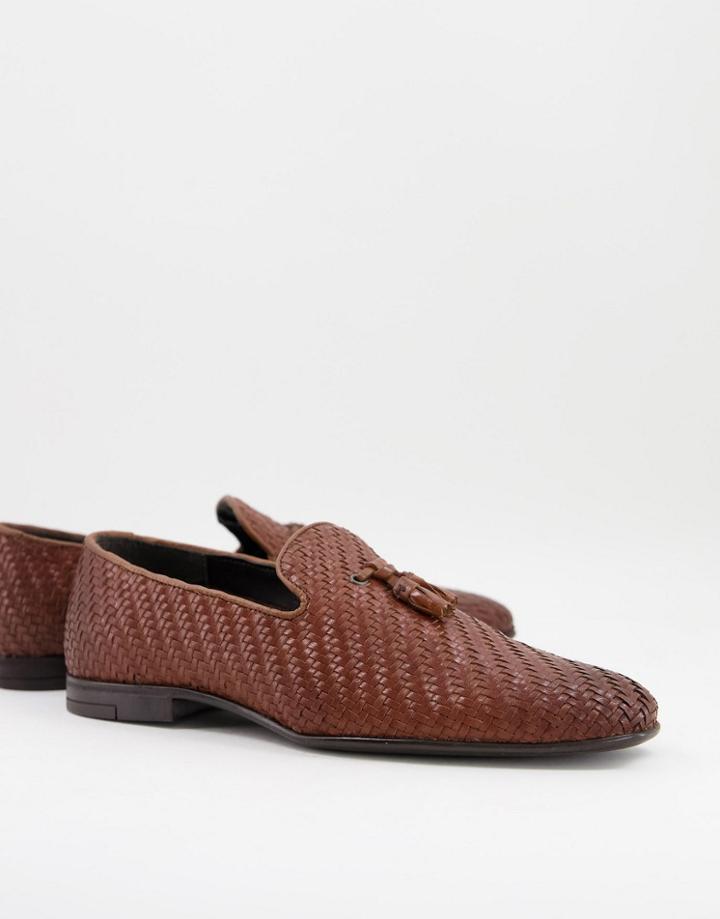 River Island Tassel Loafer In Brown