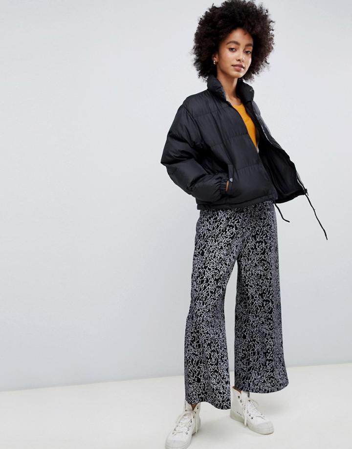 Dr Denim Abel Crop Pants In Print - Black