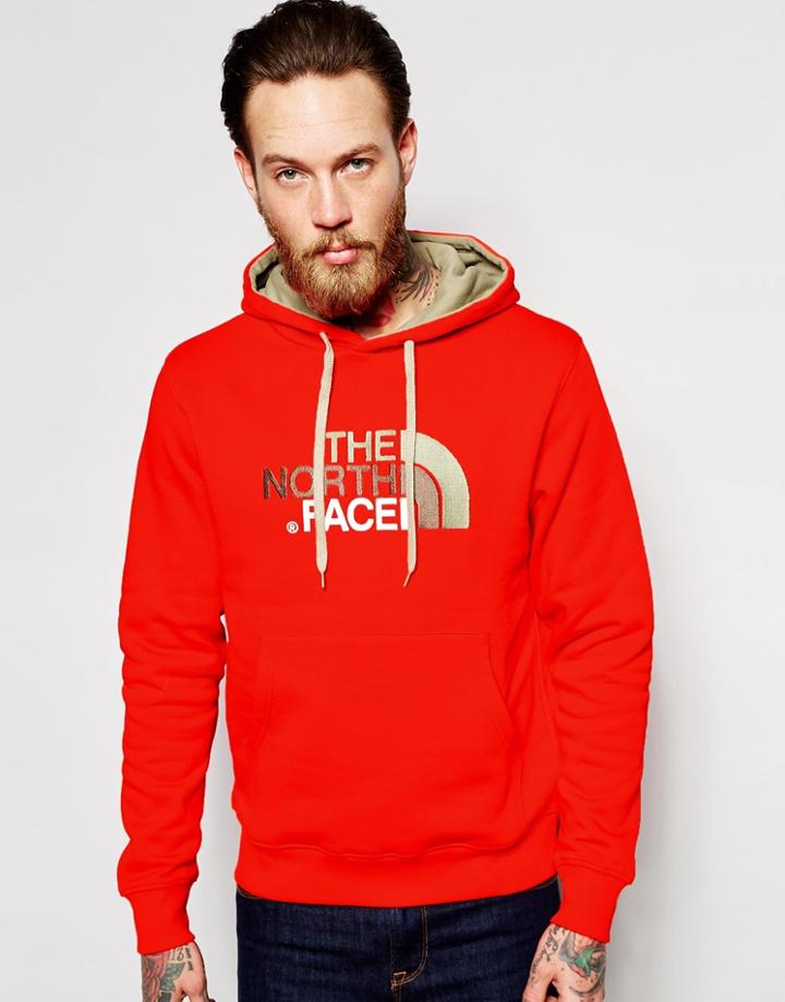 The North Face Overhead Hoodie With Logo - Red