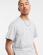 Il Sarto Minimal Font Oversized T-shirt In Gray Heather-grey