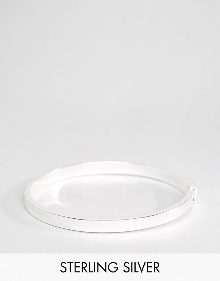 Pilgrim Silver Plated Simple Cuff Bracelet - Silver