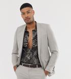 Twisted Tailor Tall Super Skinny Suit Jacket In Gray - Gray