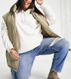 River Island Plus Mom High Rise Ripped Jeans In Medium Denim-blues