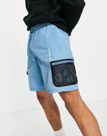 Adidas Originals Adventure Woven Shorts In Blue-blues