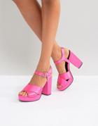 Asos Humble Platform Sandals - Pink
