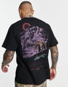 Carhartt Wip Mountain Back Print T-shirt In Black