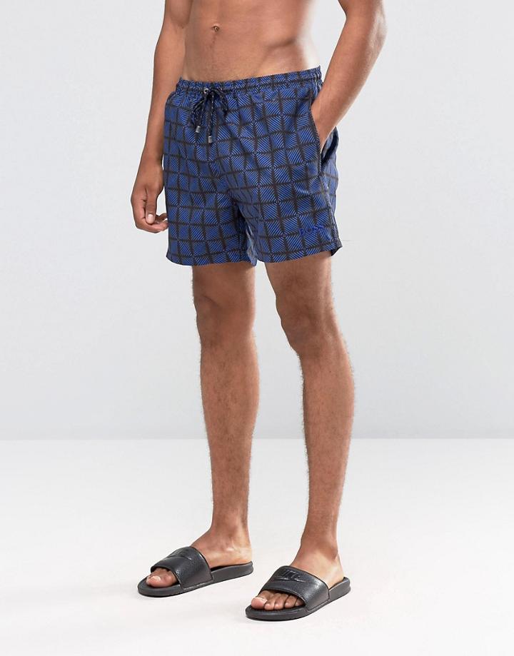 Boss By Hugo Boss Piranha Swim Shorts - Blue