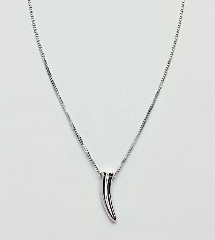 Seven London Arrow Pendant Necklace In Sterling Silver - Silver