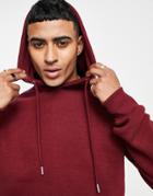 Le Breve Overhead Hoodie In Burgundy-red