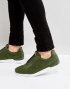Luke 1977 Vitric Knitted Mesh Runner Sneakers In Khaki - Green