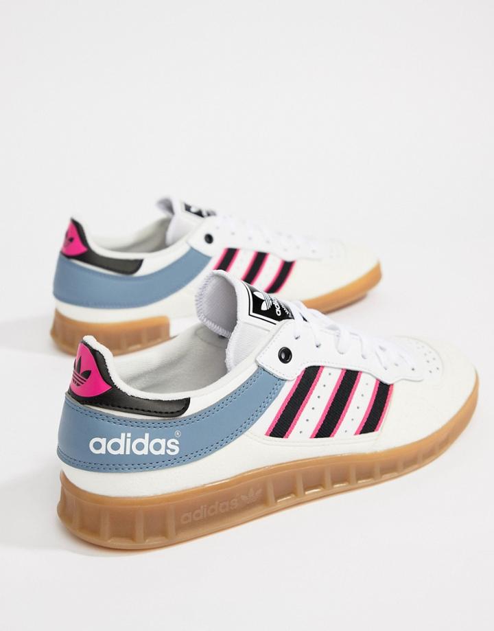 Adidas Originals Handball Top Sneakers In White Cq2313 - White