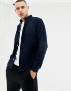 D-struct Fine Needle Cord Shirt - Navy