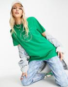 Jjxx Logo Oversized T-shirt In Bright Green