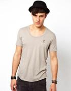 Religion T-shirt With Scoop Neck - White