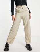 Topshop Plain Sweatpants In Sand-brown