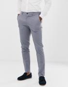 Selected Homme Slim Fit Suit Pants In Light Blue - Blue