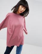 Asos Super Oversized Lightweight Sweatshirt - Purple