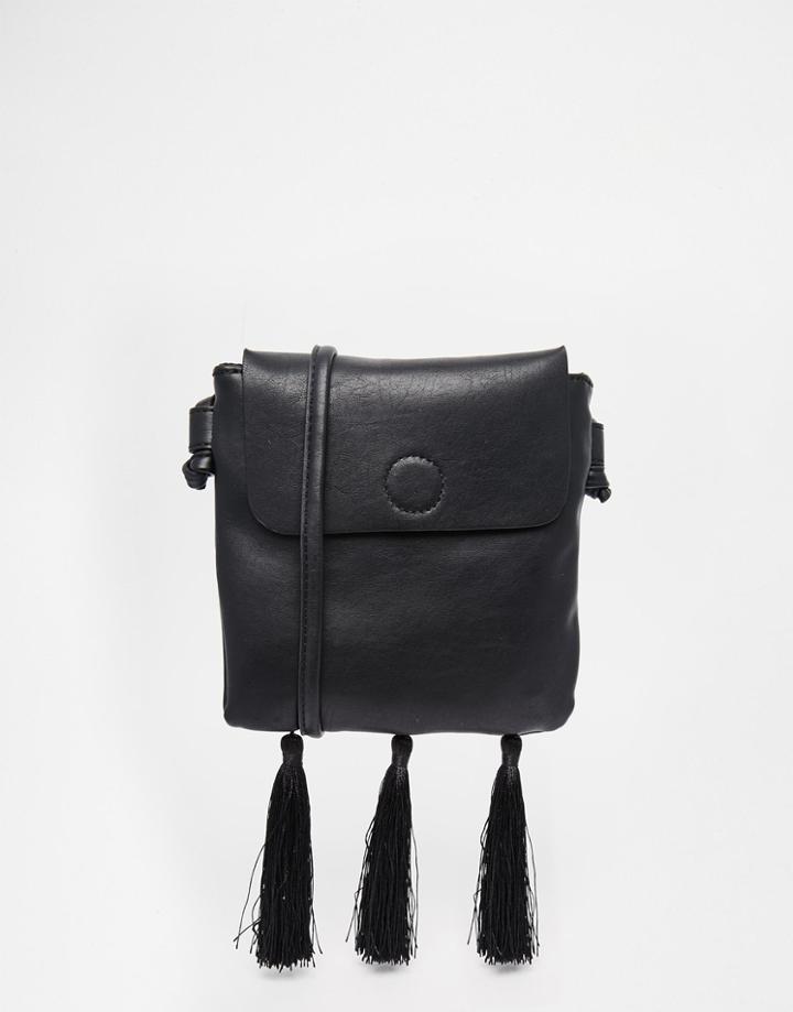 Gracie Roberts No Hassel Tassel Cross Body Bag - Black