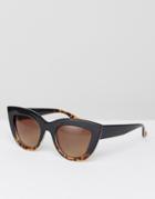 7x Clear Cat Eye Sunglasses - Clear