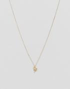 Nylon Flamingo Pendant Necklace - Gold