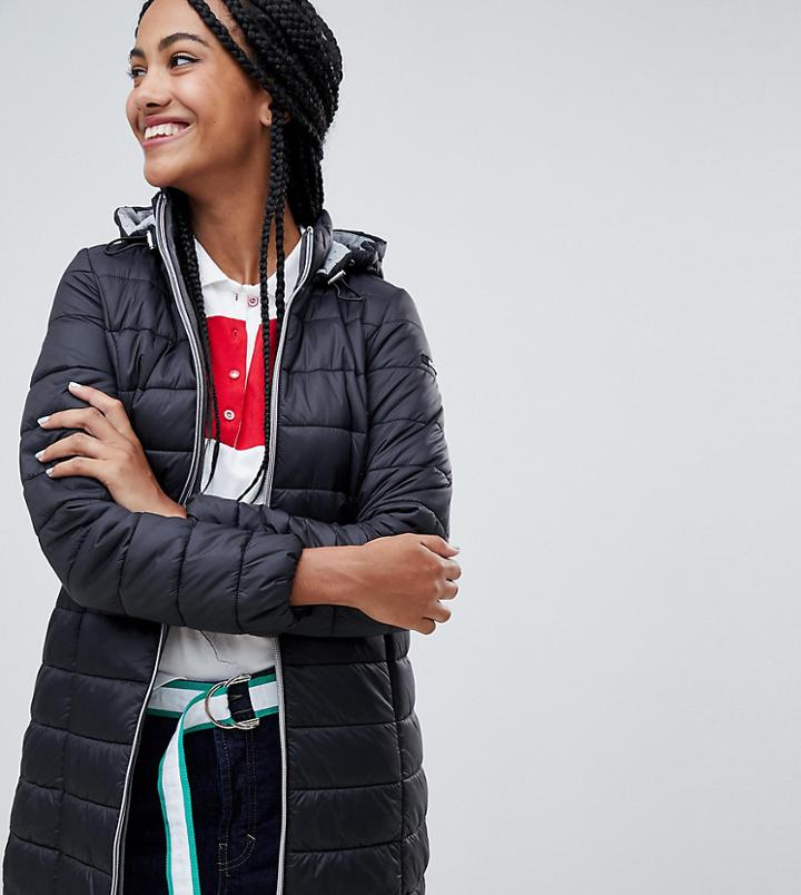 Esprit Hooded Mid Padded Jacket-black