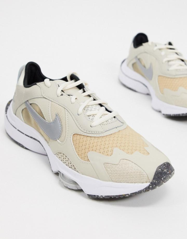 Nike Air Zoom Division Sneakers In Oatmeal/metallic Platinum-neutral
