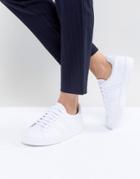 Fred Perry B72 Lace Up Sneaker With Perforated Detail - White