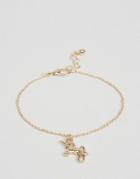 Asos Unicorn Charm Bracelet - Gold