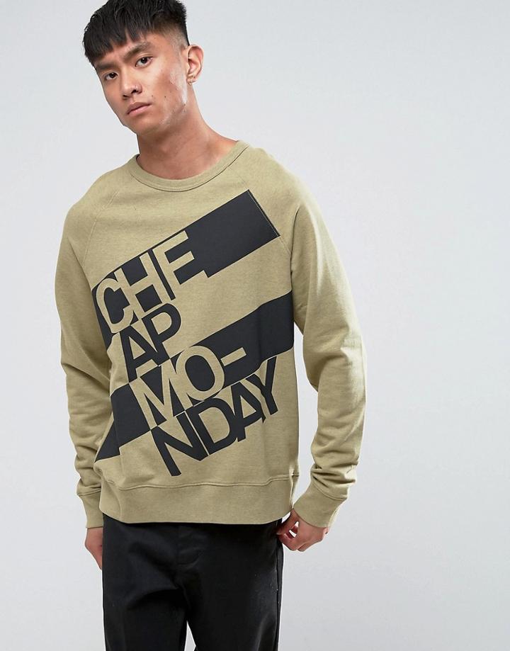 Cheap Monday Rules Sweat Prop Logo - Green