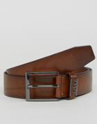 Hugo By Hugo Boss Senol Leather Belt Brown - Brown