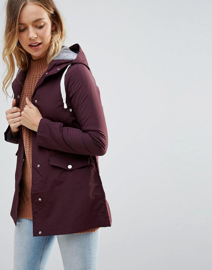 Brave Soul Digger Rain Coat - Purple