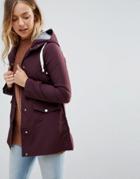 Brave Soul Digger Rain Coat - Purple
